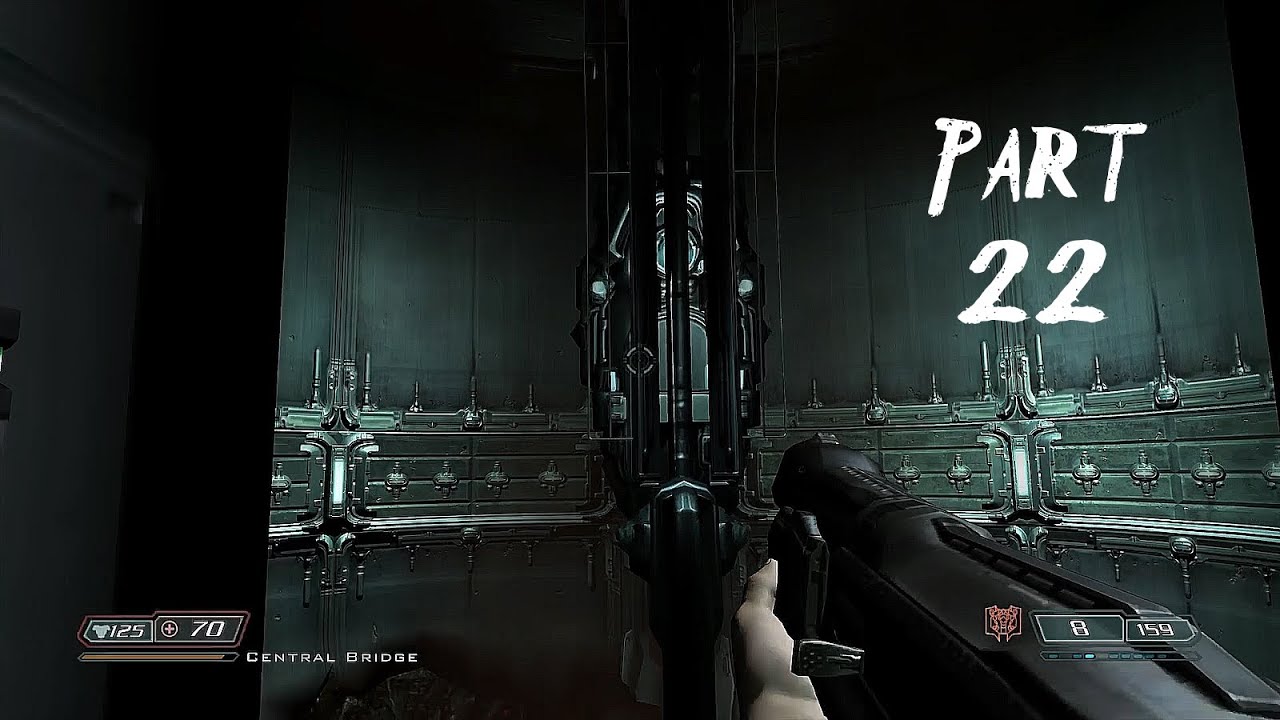 Doom Slayers Collection - Doom 3 Walkthrough Part 22 - Central Bridge (PS4)