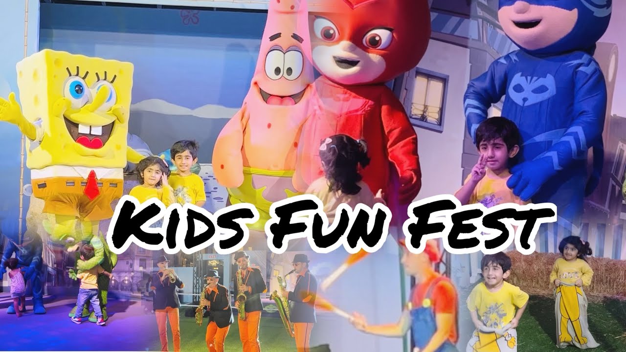 Dubai Festival City Mall | Kids Fun Fest | Meet and Greet with PJ Mask live shows & SpongeBob live