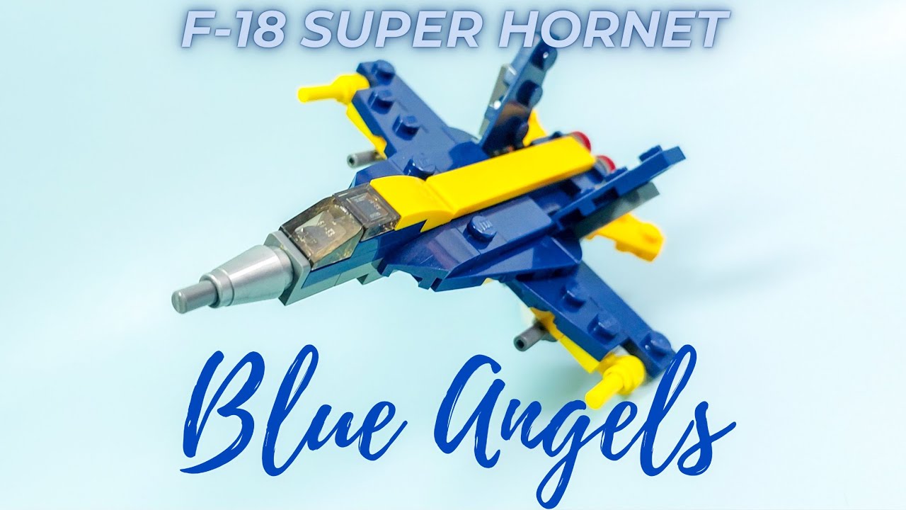 Building the Blue Angels' F-18 Super Hornet! | LEGO MOC Tutorial