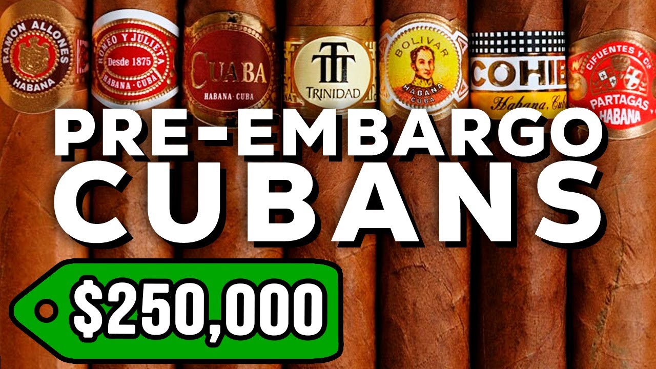 Кубинские сигары до эмбарго на сумму более 250 000 долларов