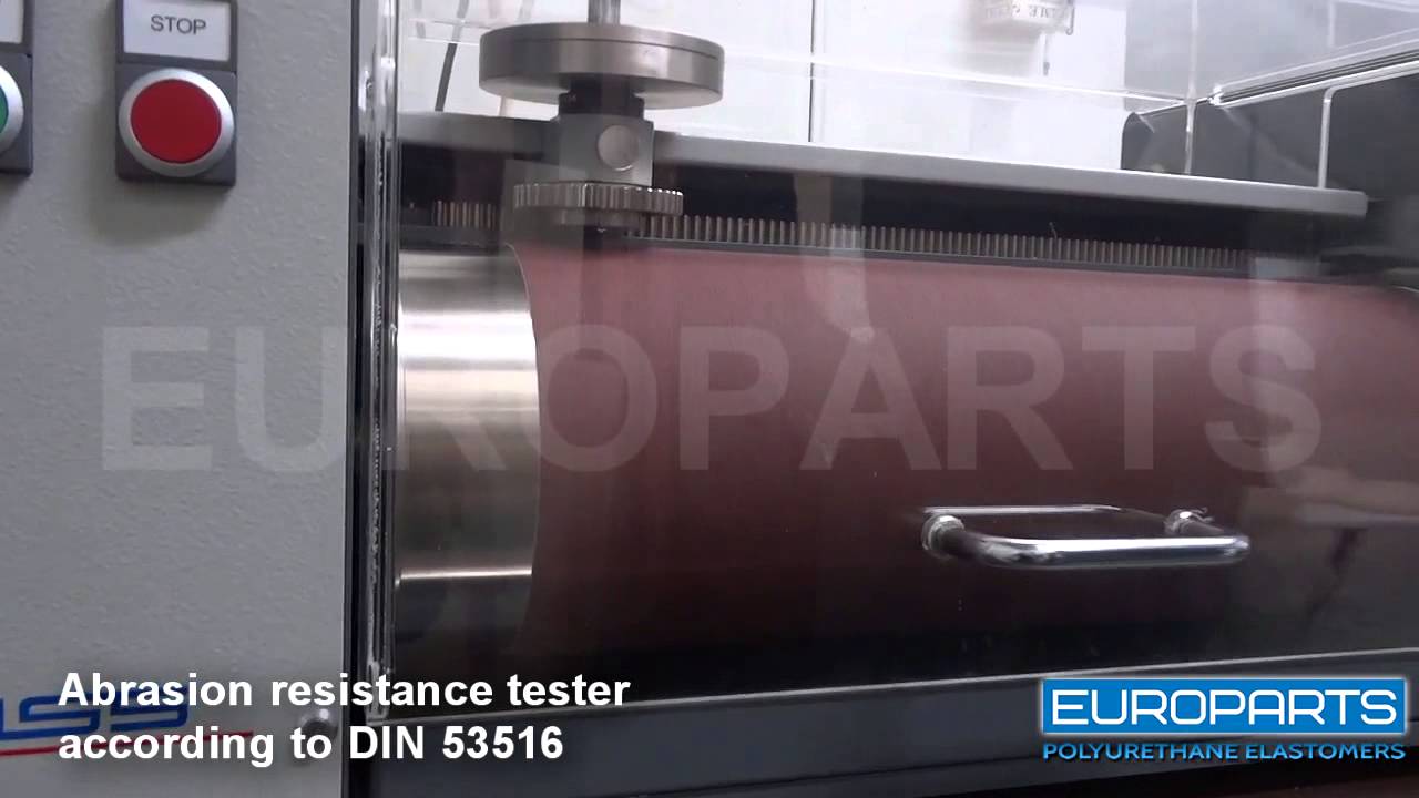 Abrasion Test - Quality Control Lab, Europarts | Polyurethane Elastomers