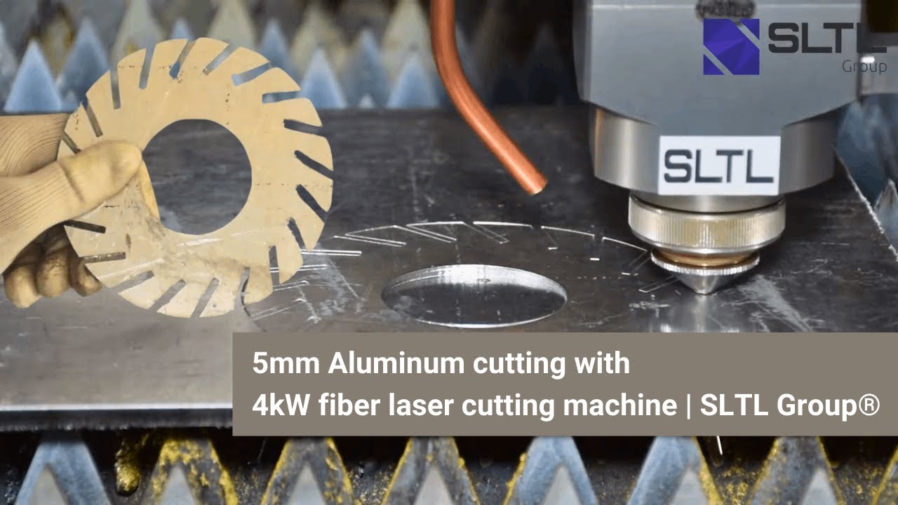 5mm Aluminum cutting with 4kW fiber laser cutting machine | SLTL Group®