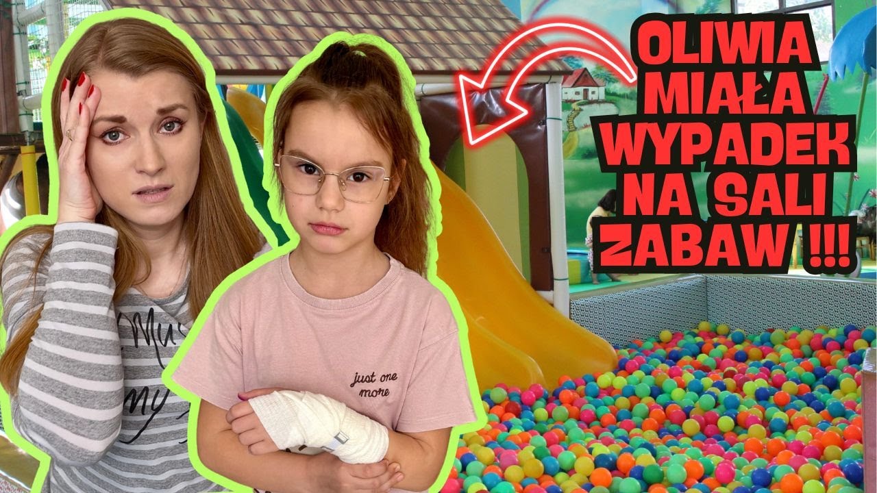 Oliwia znowu złamała tą samą rękę co rok temu?😔 Wypadek na sali zabaw‼️