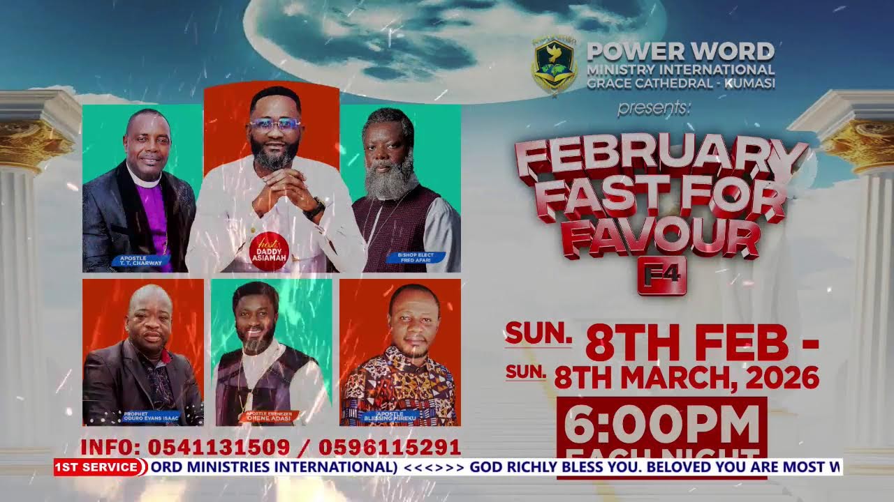 🔴LIVE - 1ST SERVICE - MIDWEEK PROPHETIC AND MIRACLE TOUCH SERVICE WITH Daddy Asiamah - 18/02/2026