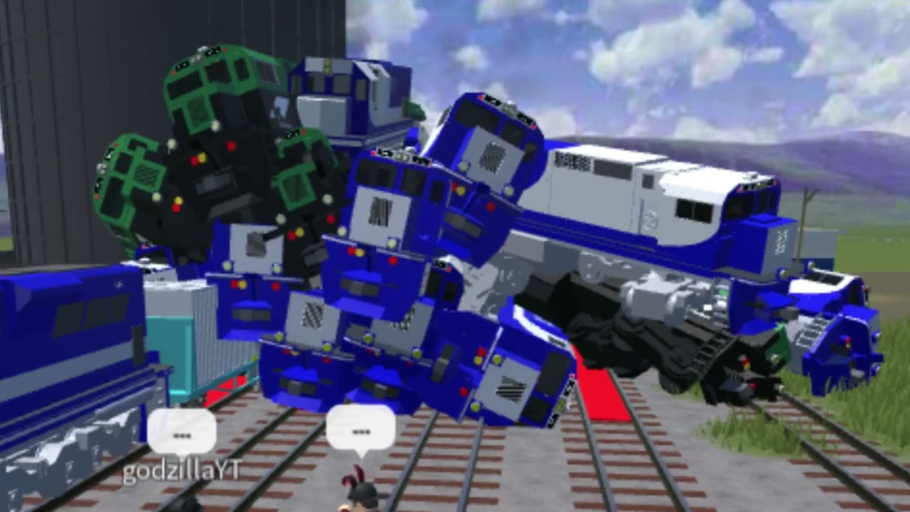 Acidentes de locomotivas e trens no Trens da rumo malha sul (Roblox)