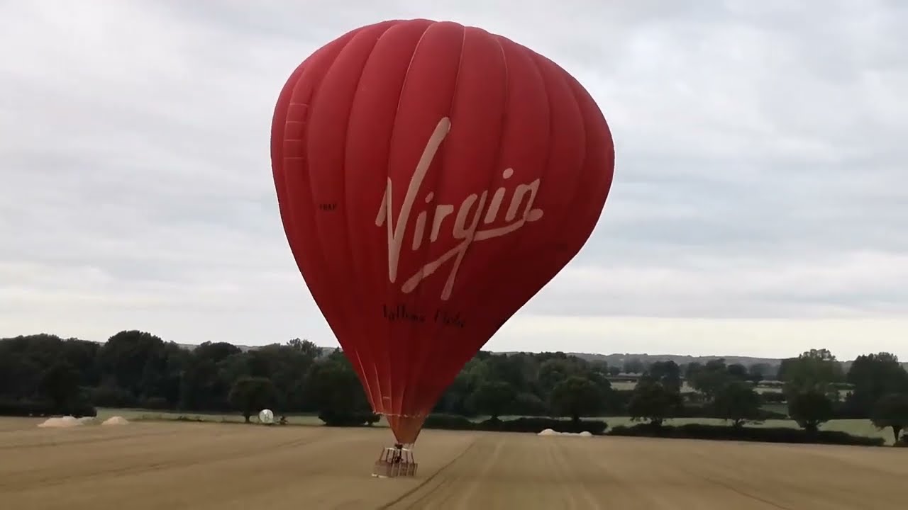 Virgin hot air balloon flight and hard landing