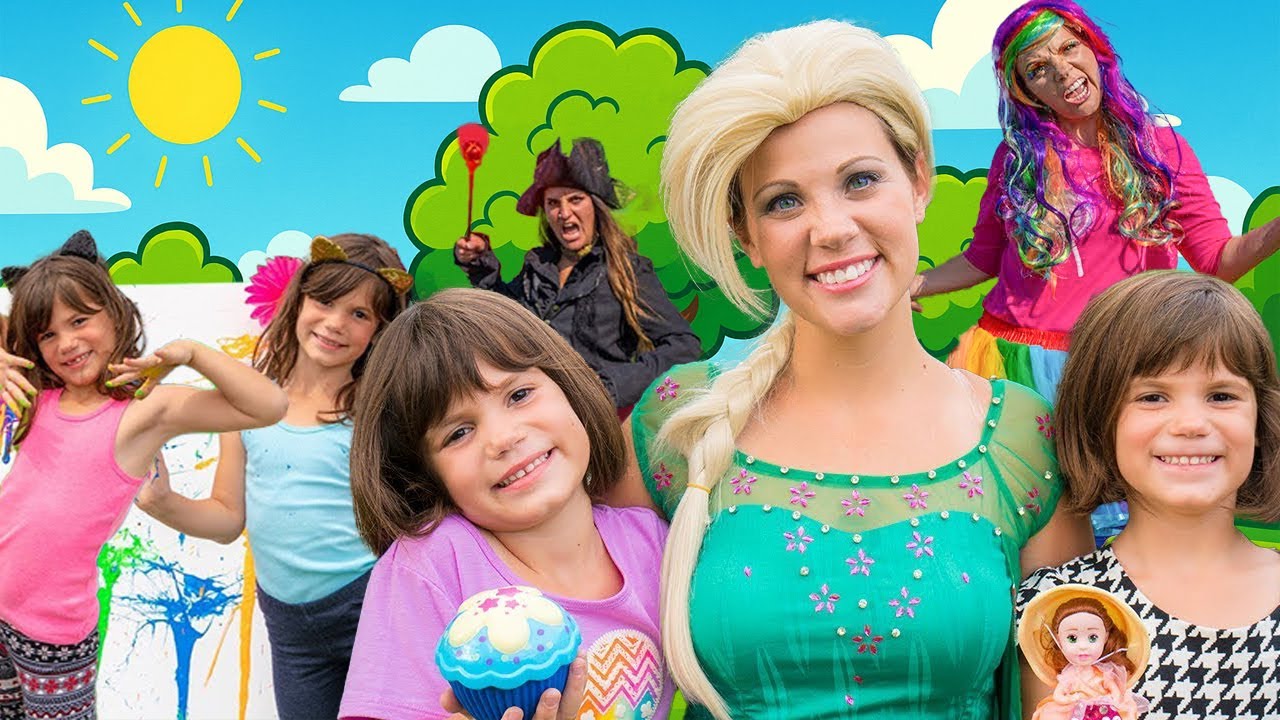 Elsa Teaches Kate & Lilly About Kindness and Inclusion with Maleficent Magic Pretend Play