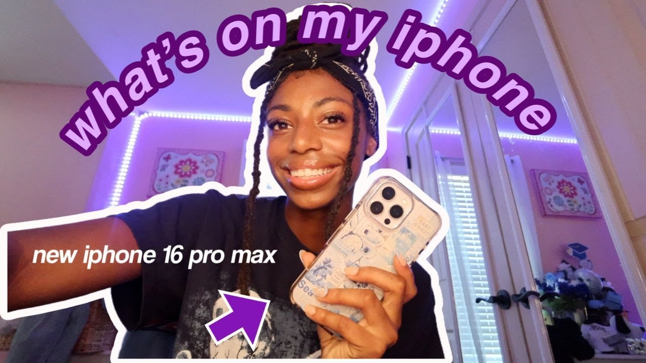 Whats on my Iphone 16 pro max | summer mess day 8