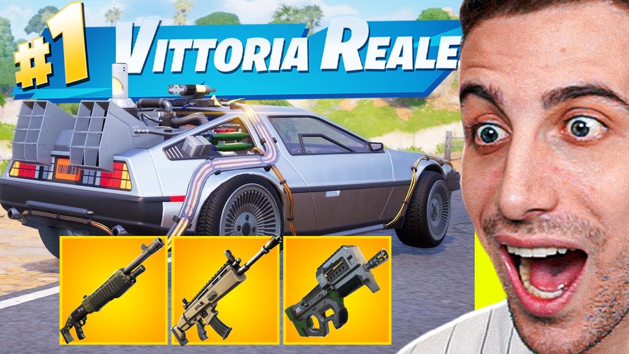 Prendo il LOOT OG in Battaglia Reale Grazie alla DELOREAN e VINCO! Aggiornamento Fortnite ITA
