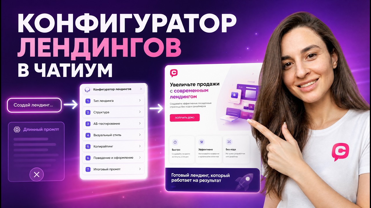 Как создать лендинг в Чатиум