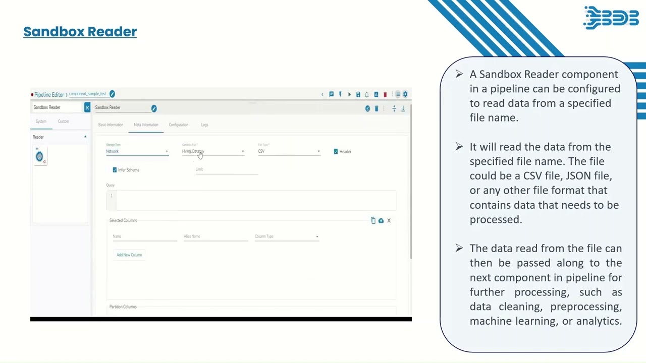 BDB Pipeline 8.0 - Sandbox Reader