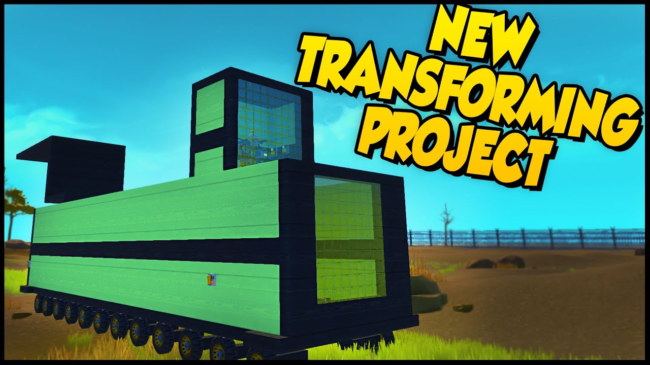 Scrap Mechanic ➤ MY TRANSFORMER! - My New Transforming Project! [Scrap Mechanic Gameplay]