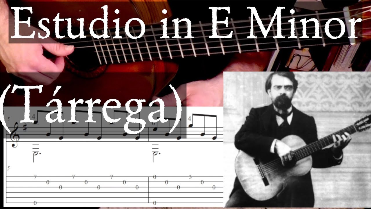 ESTUDIO IN E MINOR - With Tremolo - Full Tutorial with TAB - Francisco Tarrega - Fingerstyle Guitar