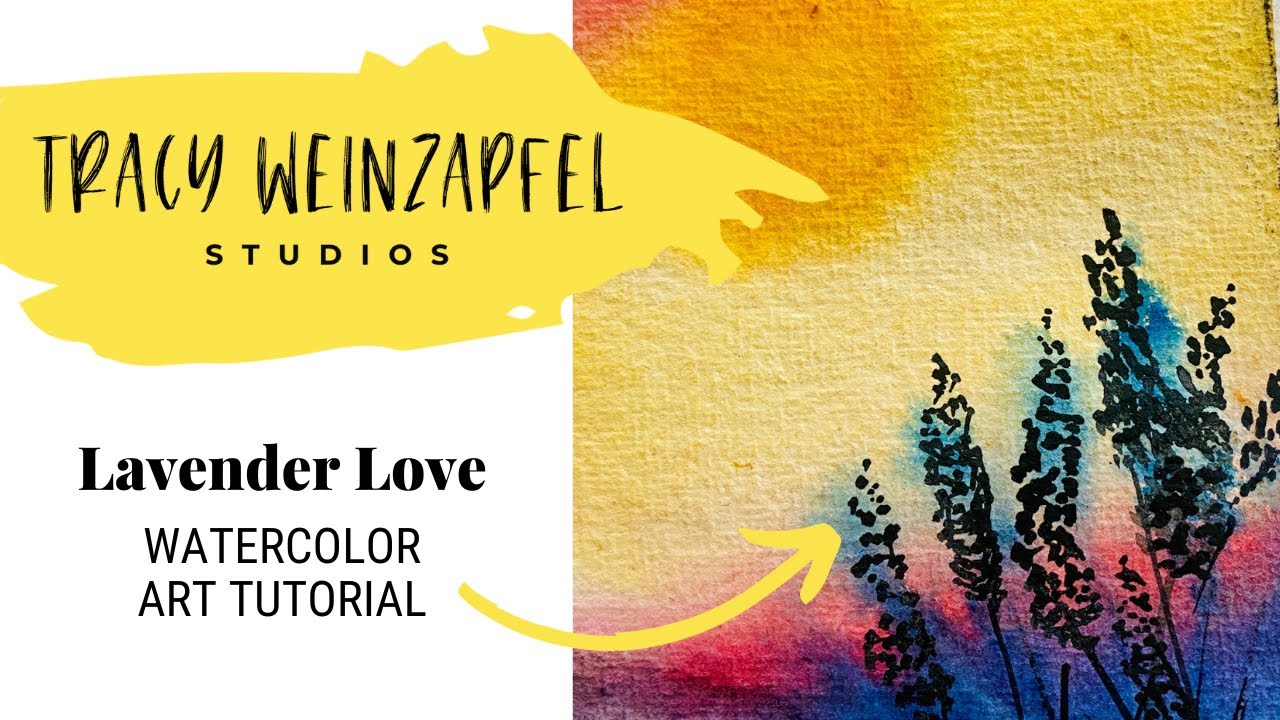 Lavender Love (Beginner Watercolor Art Tutorial)