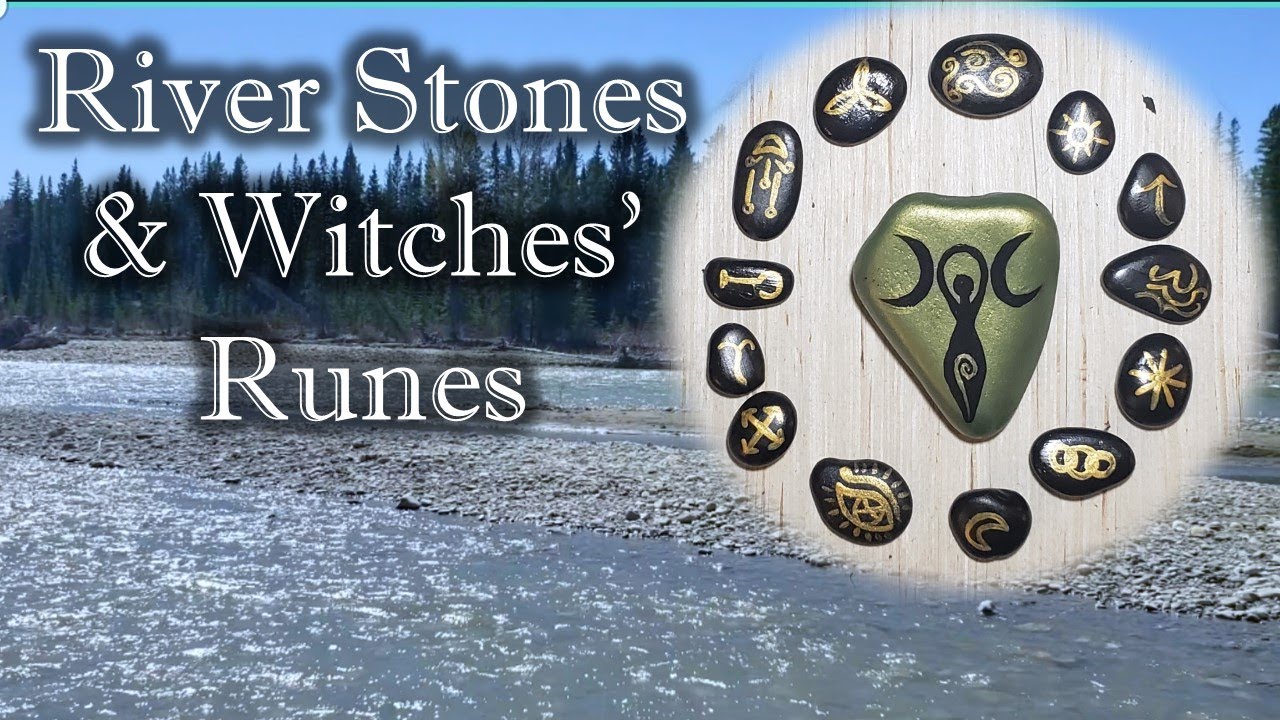 River Stones & Witch's Runes, River & Stone Magic, Pagan Crafting