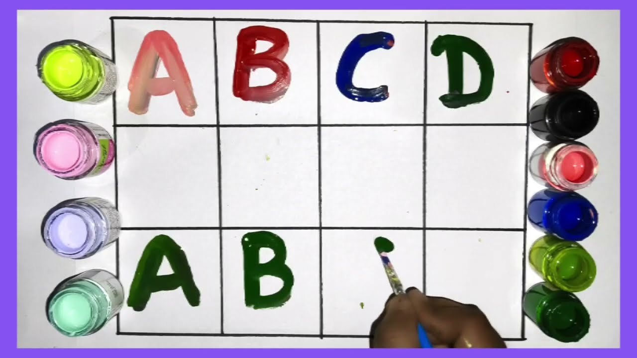 abcd, abcde, a for apple b for ball C for cat, alphabets, phonics song,Part, 16