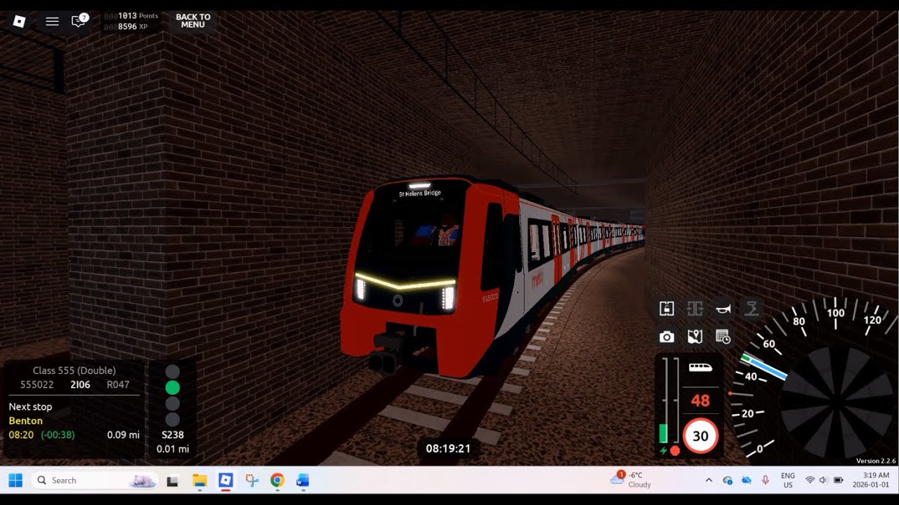 SCR - Roblox - Video 311 - Version 2.2.6 - Class 555(Double) - Metro Line [555022] 🛣🚇