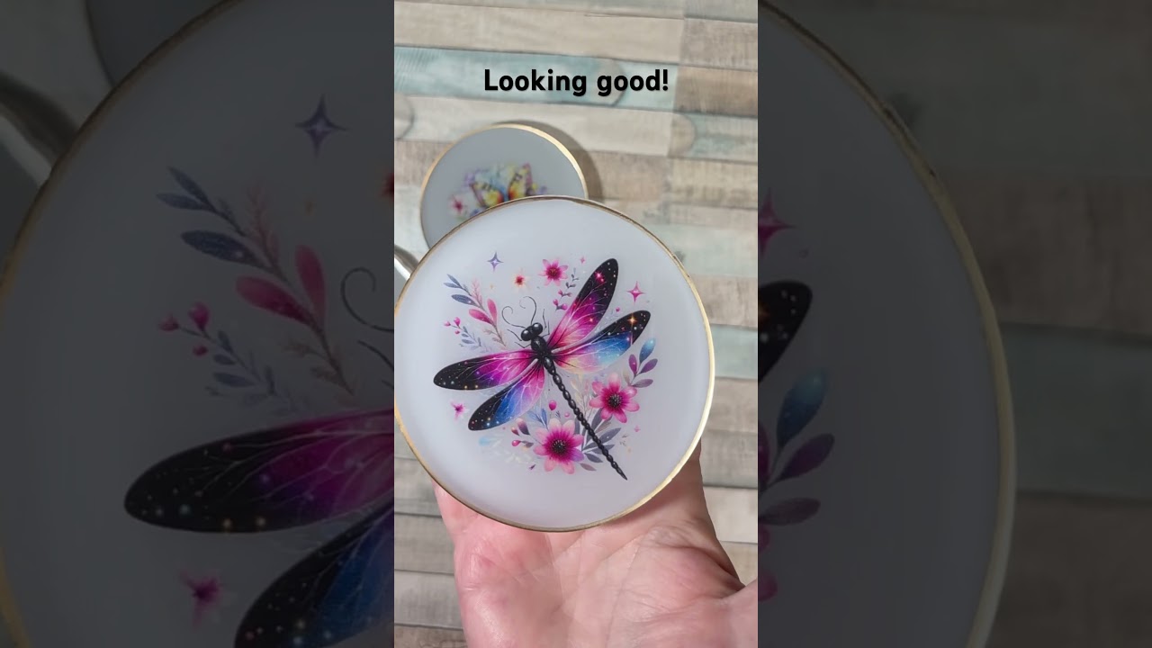 Beautiful resin coasters 