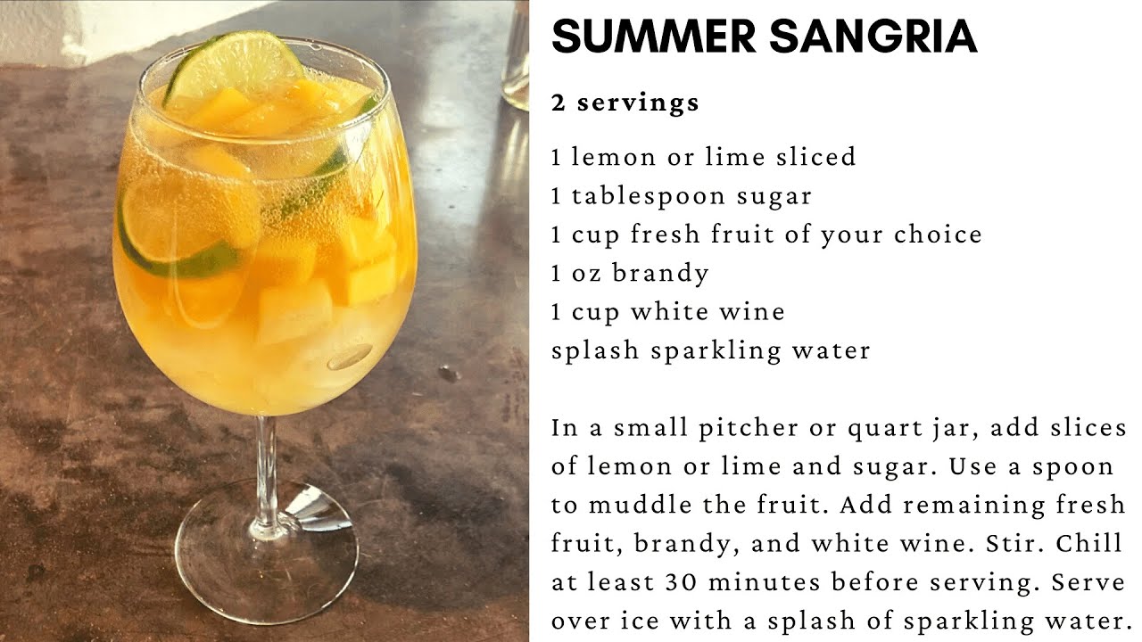 Summer Sangria #sangria #summerdrink #wine