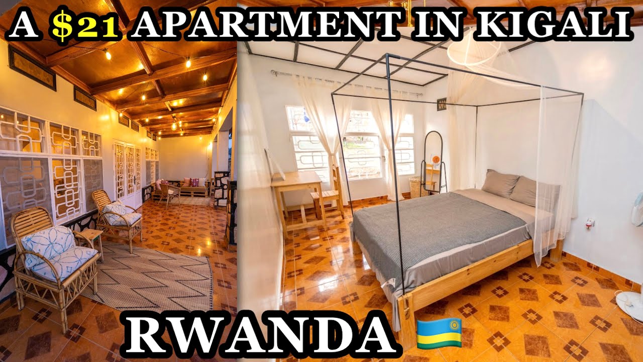 Inside the Most decorated $21 Airbnb in Kigali Rwanda with the best View😳!