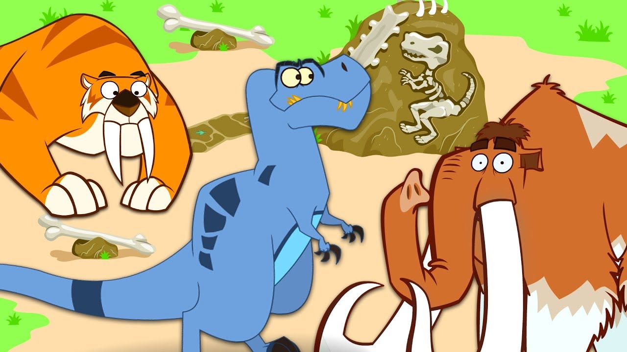 PREHISTORIC CREATURES | T-REX VS SMILIDON VS WOOLLY MAMMOTH | | Educational Video