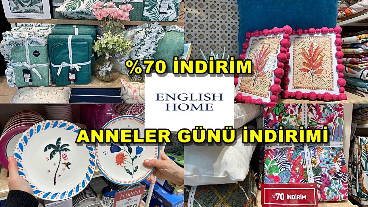 ENGLİSH HOME'DA ANNELER GÜNÜNE ÖZEL DEV %70 İNDİRİM/ENGLİSH HOME'DA YEPYENİ ÜRÜNLER/ÇEYİZ ALIŞVERİŞİ