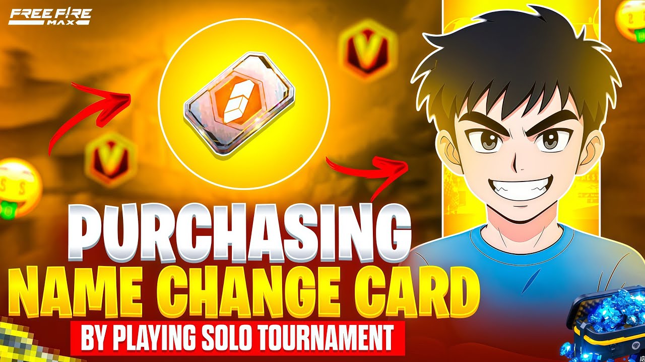 PURCHASING 😗 NAME CHANGE CARD 🥳 BY PLAYING SOLO TOURNAMENT 🤑