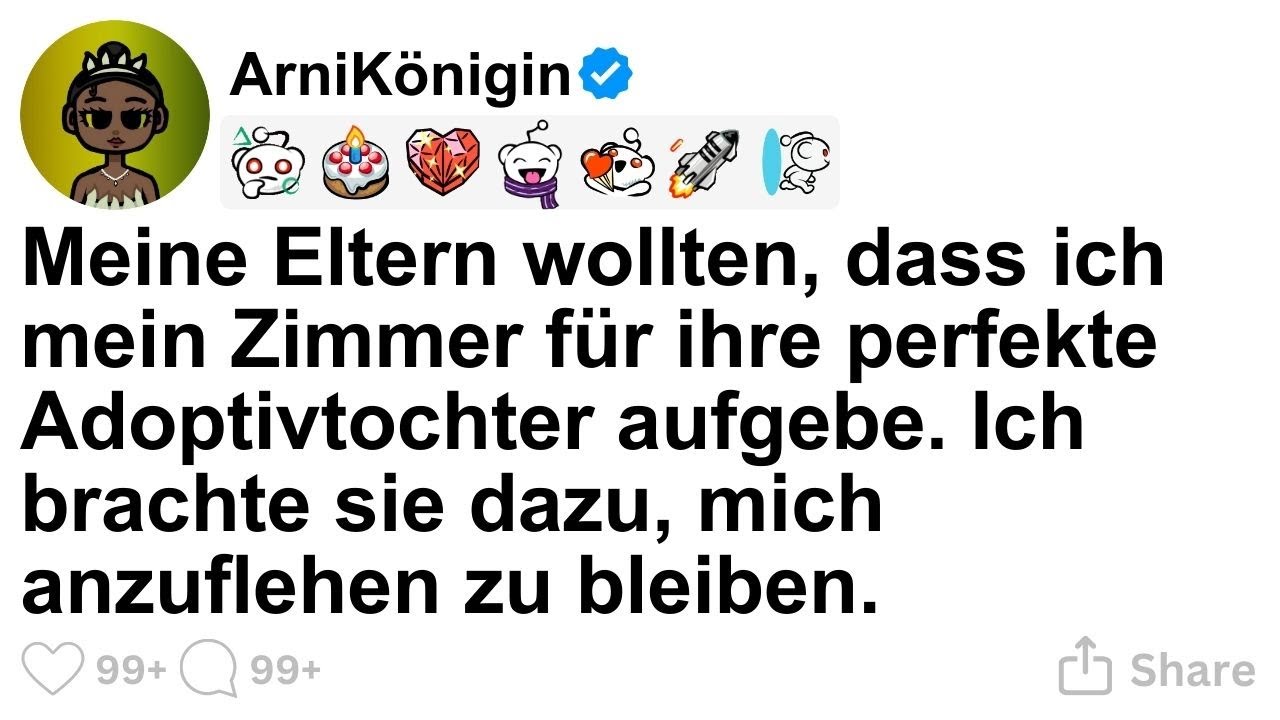 [GANZE STORY] Meine Eltern wollten, dass ich mein Zimmer für ihre perfekte Adoptivtochter aufgebe.