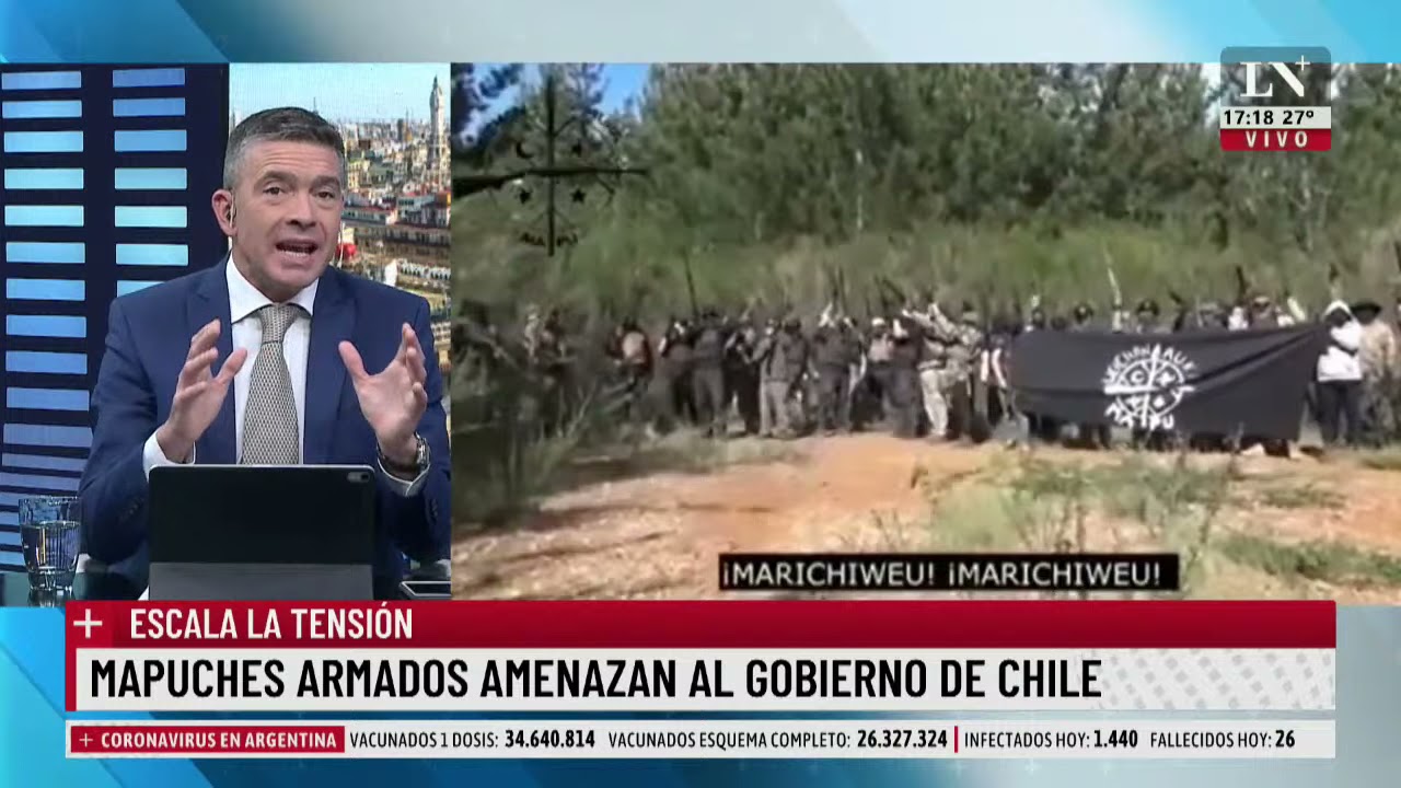 Tensión en Chile: Mapuches armados amenazan al gobierno.