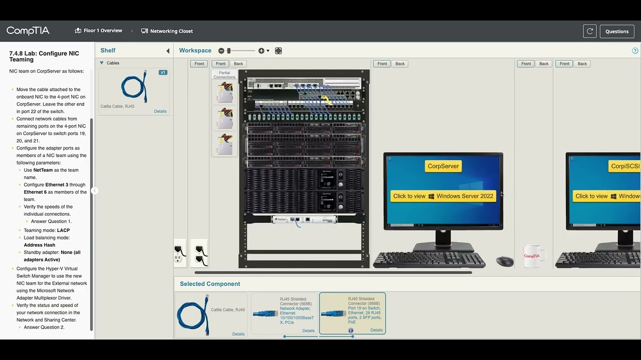 7.4.8 Configure NIC Teaming