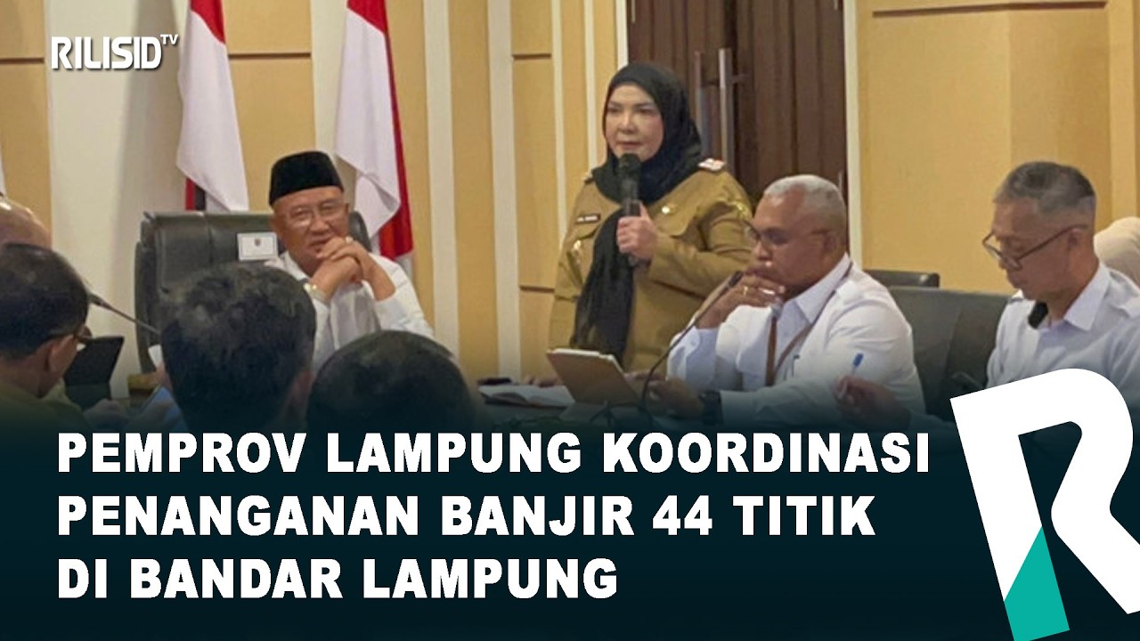 Pemprov Lampung Koordinasi Penanganan Banjir 44 Titik di Bandar Lampung