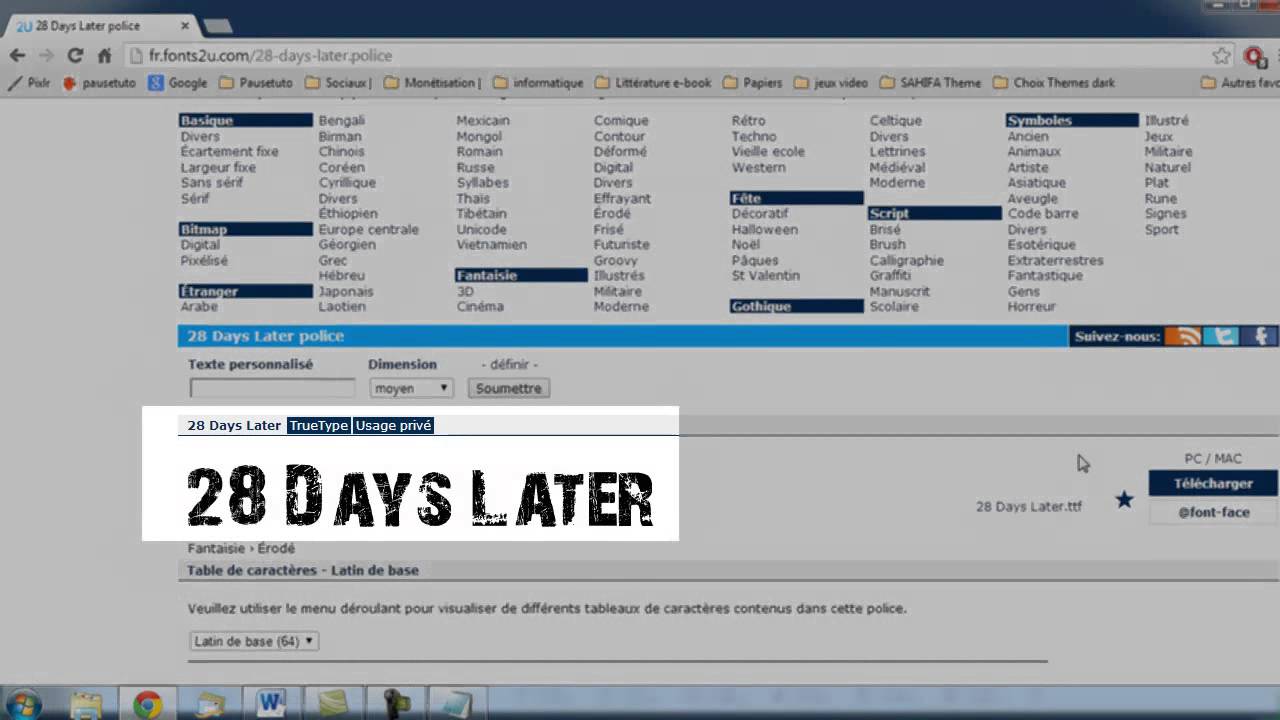 Installer une police sur l'ordinateur