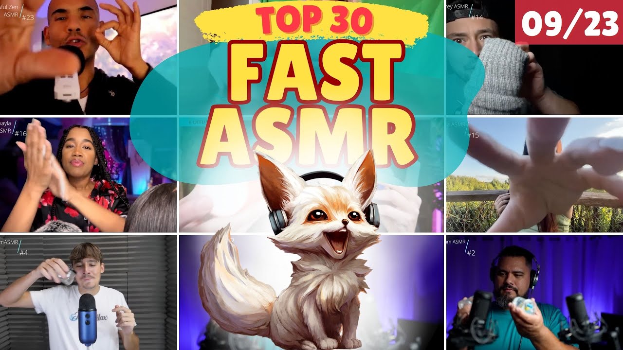 FAST ASMR (not aggressive) best 30 ASMR 🔥 September 2023