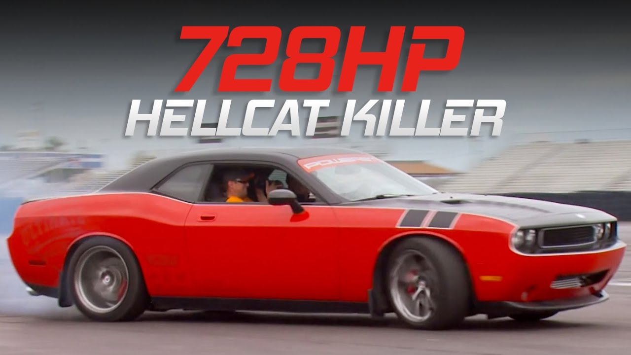 Twin Turbo Gen III Hemi SRT8 Challenger Smokes Hellcat at the track - Detroit Muscle S3, E18