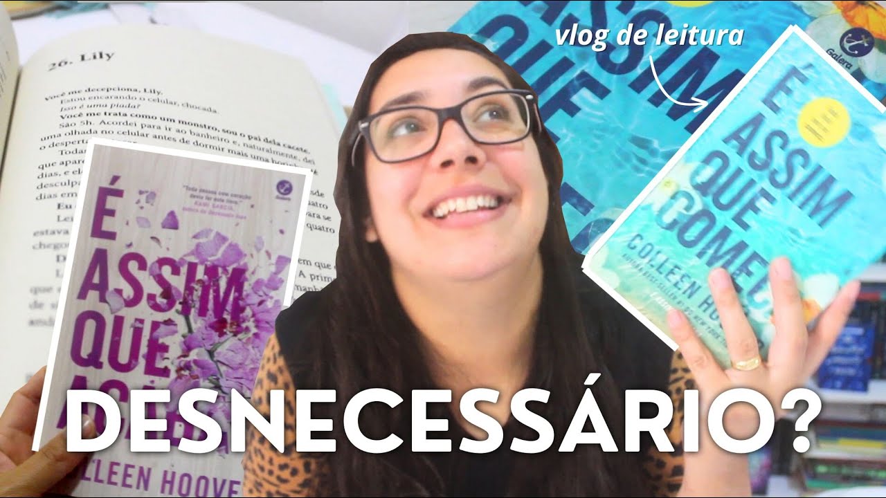 📚 FINALMENTE LI 'É ASSIM QUE COMEÇA' DA COLLEEN HOOVER 📚 VLOG DE LEITURA