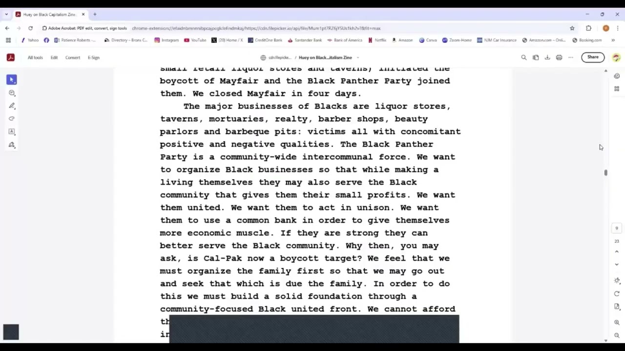 Bobby Hutton Political Education Course Week 8 Part 2 November 5, 2025