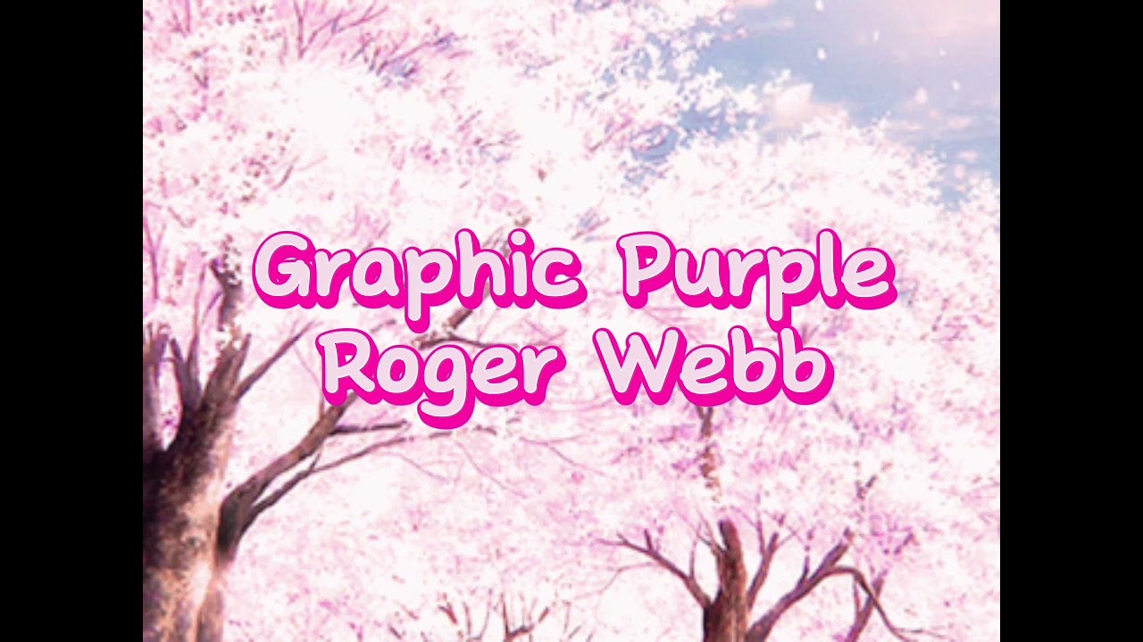 Roger Webb - Graphic Purple