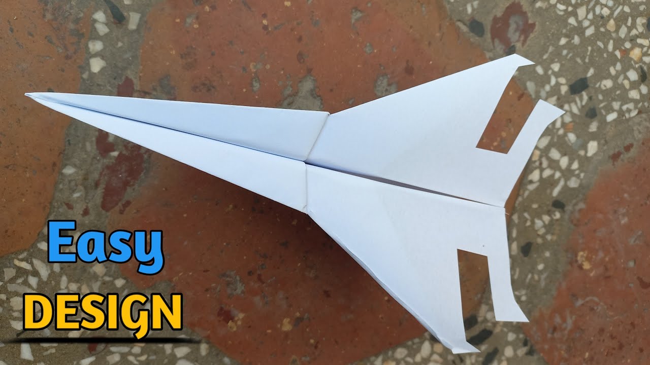 How To Make a Paper Airplane Easy That Flies Far