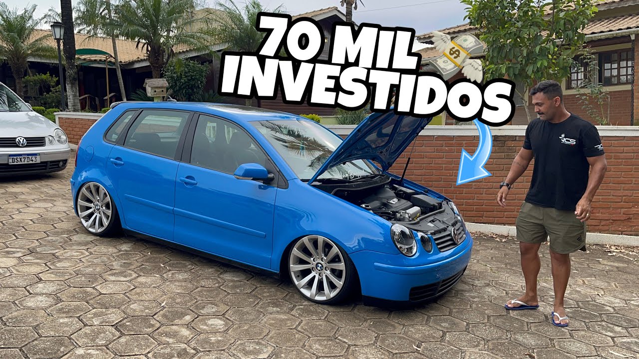 POLO COM MOTOR DE AUDI 1.8 TURBO , TETO SOLAR , E FAROIS E LANTERNAS IMPORTADAS