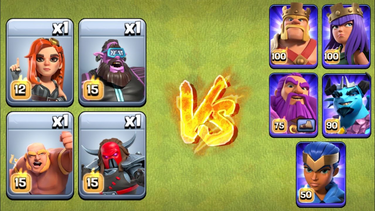 All Max Hero vs Every New 1 Temporary Troop! - Clash of Clans