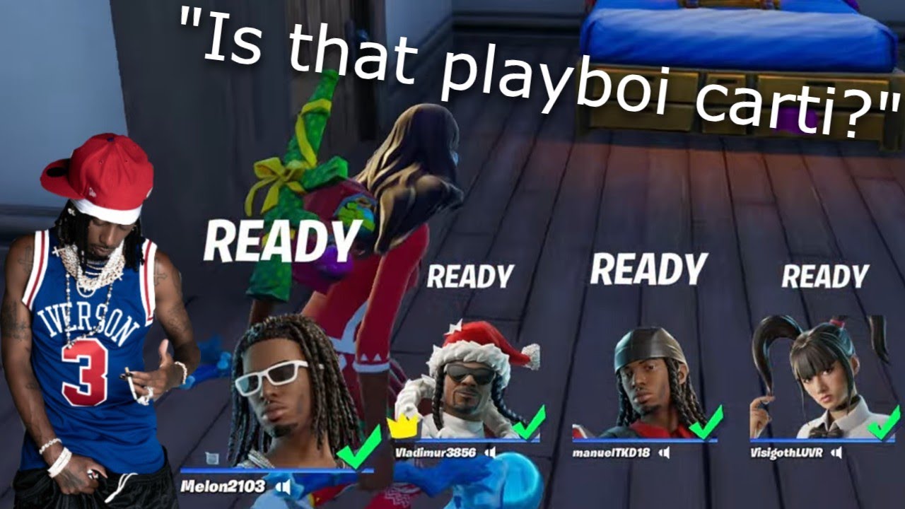 Мы играли в Fortnite с Playboi Carti.