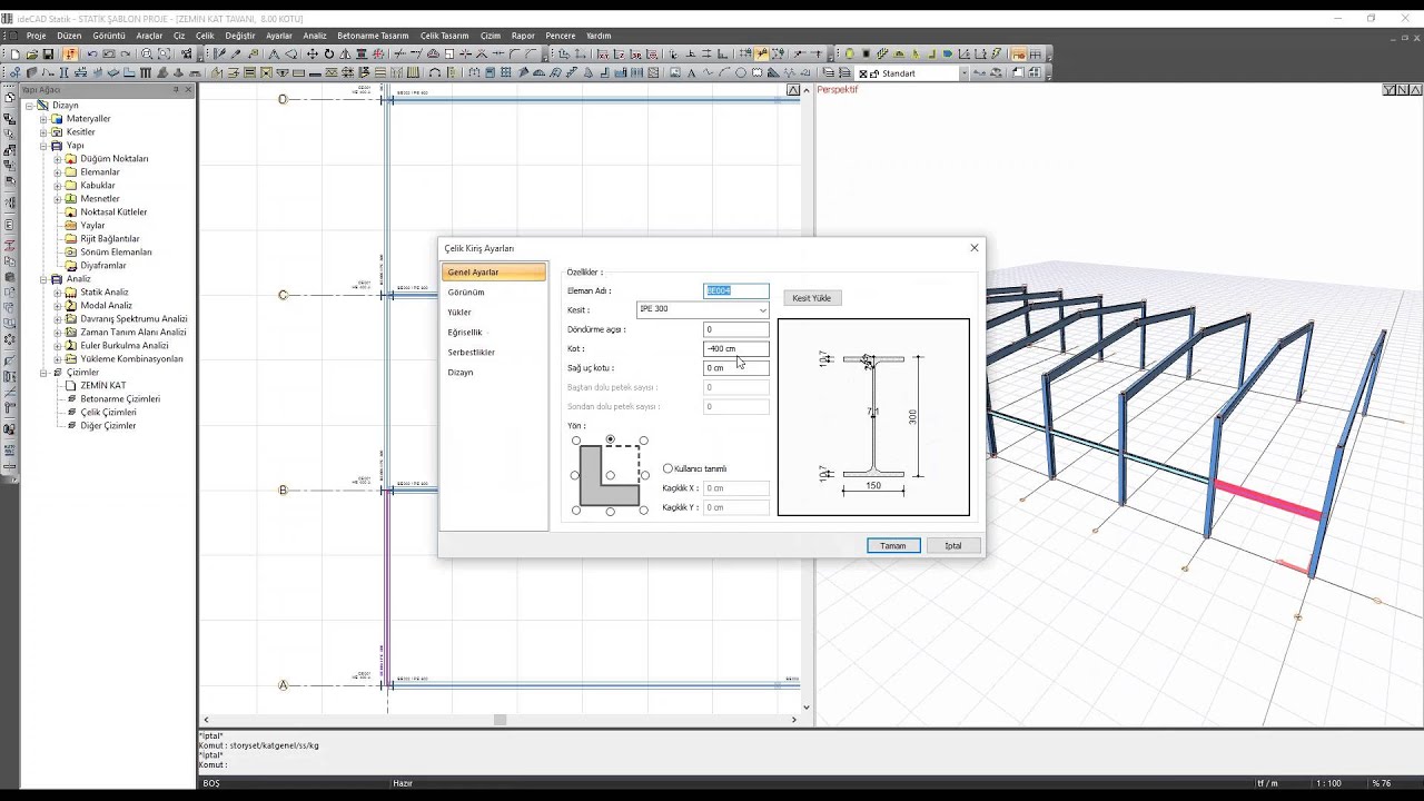 Yapı Bilgi Modellemesi | Çelik Yapı Nasıl Modellenir | ideCAD Statik
