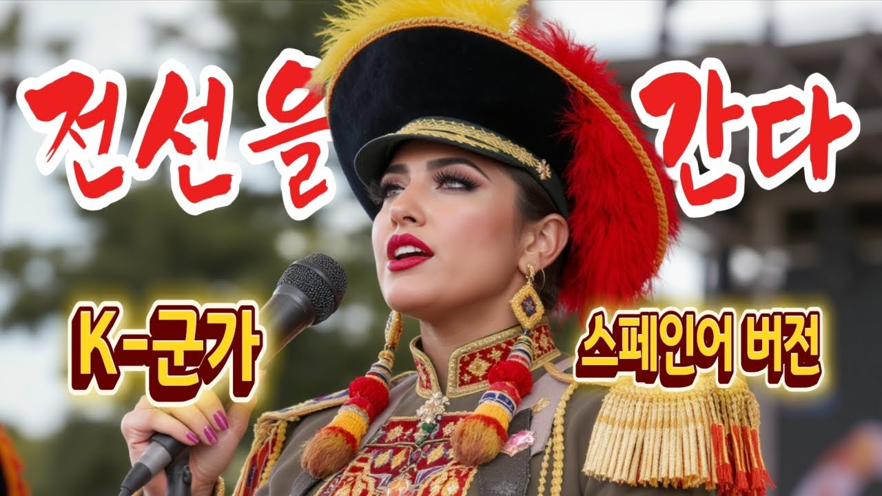 중남미 8대 군사강국의 여군들이 스페인어로 부르는 K-군가 [전선을 간다] Latin American Female Soldiers Sing K-military Song in SPN