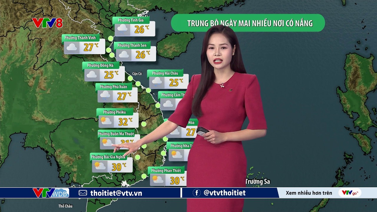 Dự báo thời tiết du lịch 7 ngày tới từ ngày 08 đến ngày 14/03/2026 | VTVWDB