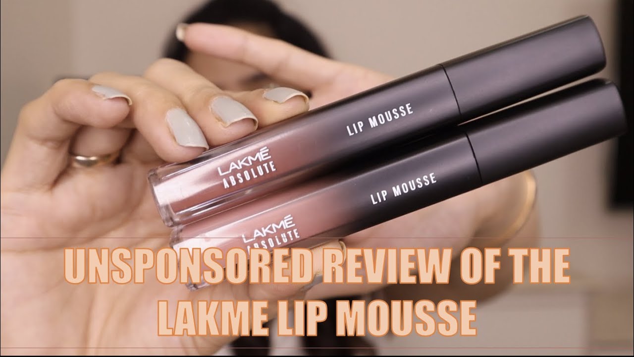 UNSPONSORED REVIEW OF THE LAKME ABSOLUTE LIP MOUSSE-WEAR TEST, TRANSFERPROOF TEST, FIRST IMPRESSION
