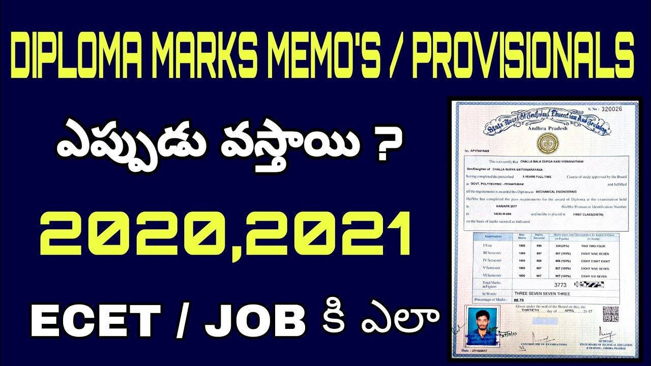 DIPLOMA MARKS MEMO'S & PROVISION CERTIFICATES | WHEN WILL RECEIVE 2021