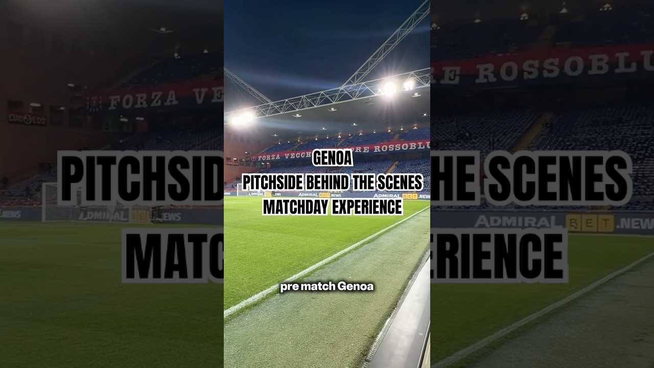 Genoa Museum & Behind the Scenes Matchday Experience Review 🔴🔵 Stadio Luigi Ferraris 🏟️#genoa
