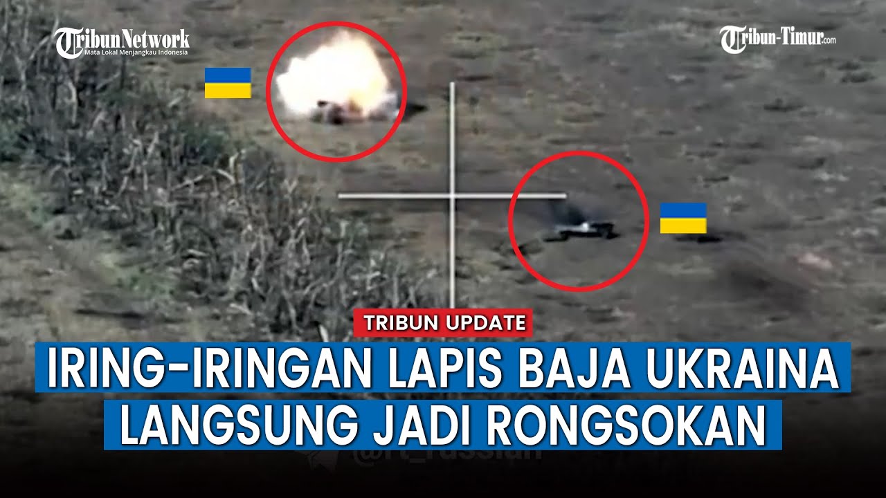 FULL, Iring iringan Ranpur Ukraina Diberondong Tembakan Artileri hingga Rudal Rusia