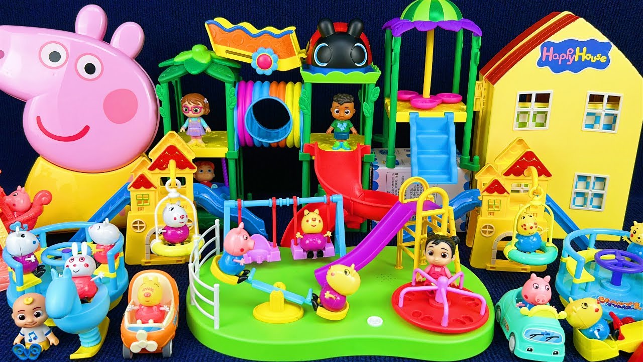 10 Minutes Satisfying with Unboxing Peppa Pig Playground & House Toy Set Review Toys | ASMR 
