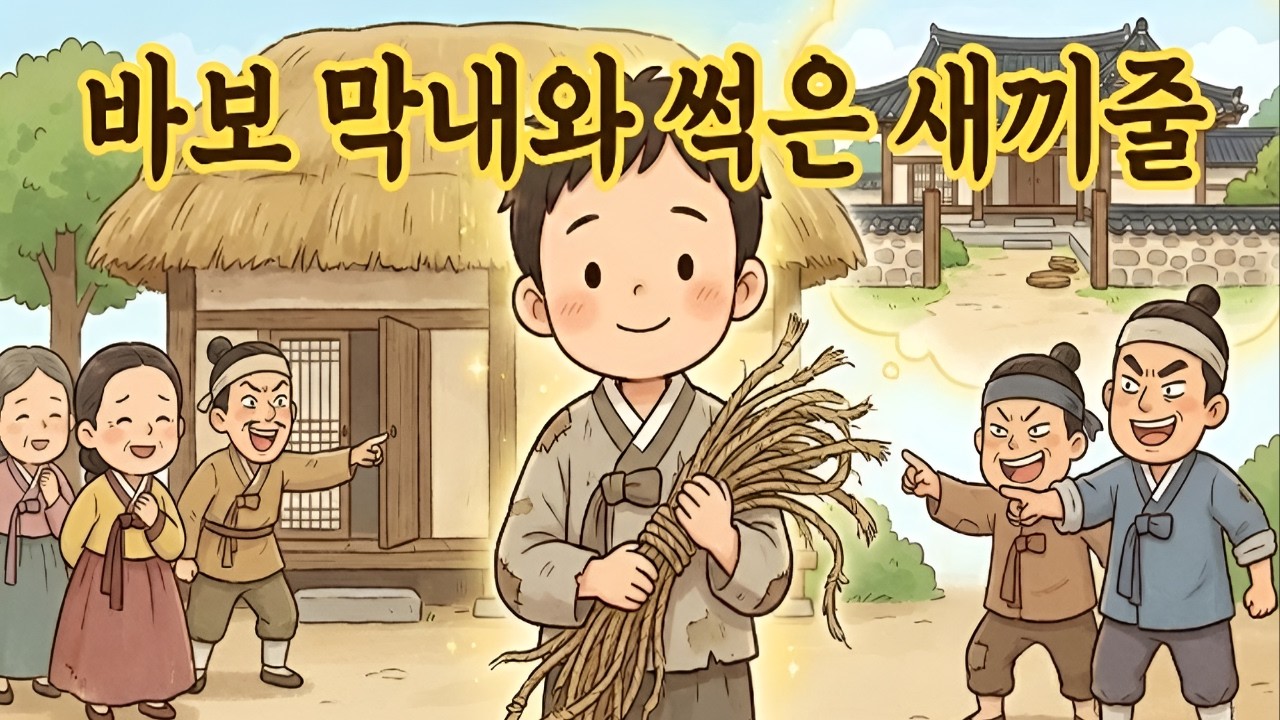 바보가 받은 유산이 ‘썩은 새끼줄’ 한 토막?! 끈 하나로 운명을 바꾼 삼돌이 이야기 | 야담 | 옛날이야기 | 오디오북 |수면동화 |전설 민담 사연